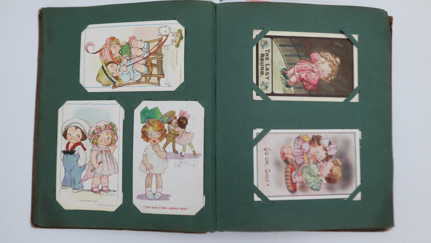 Postcard album containing one hundred and sixteen postcards of cartoon children by Grace Drayton, - Image 4 of 4