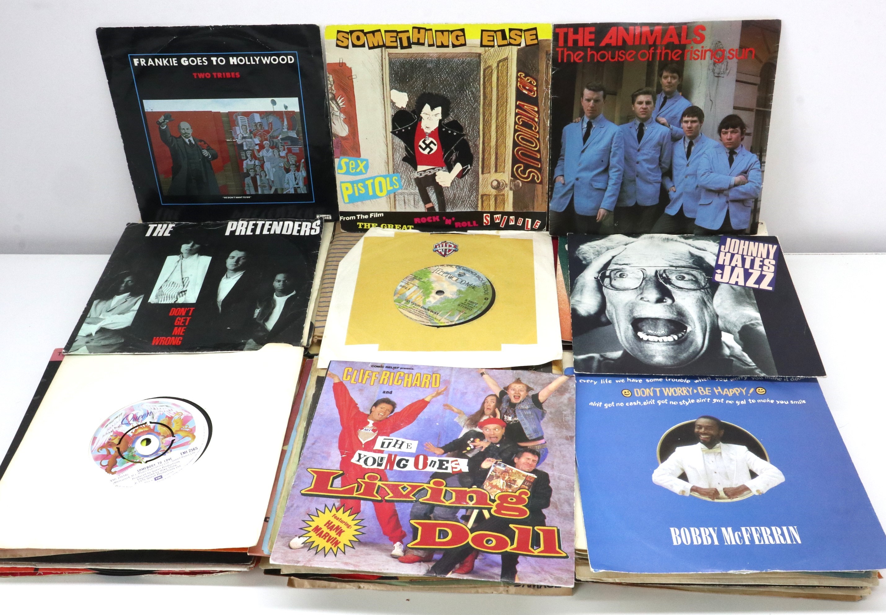 Approximately ninety singles from the 60’s 70’s & 80’s, including Frankie Goes to Hollywood & Sex - Image 2 of 2