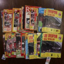 Liverpool football programs, 1977 and later. UK P&P Group 2 (£20+VAT for the first lot and £4+VAT