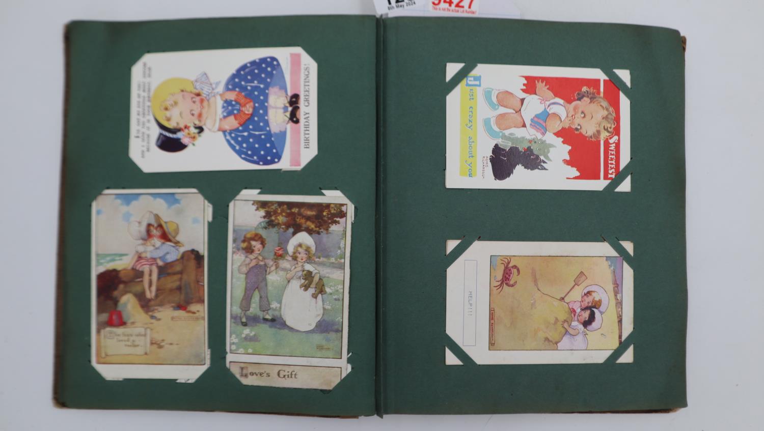 Postcard album containing one hundred and sixteen postcards of cartoon children by Grace Drayton, - Image 2 of 4