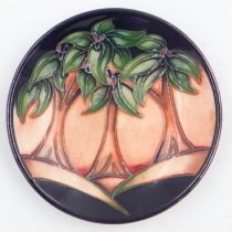 Moorcroft dish in the New Forest pattern, Collectors Club 2006, D: 12 cm. UK P&P Group 1 (£16+VAT