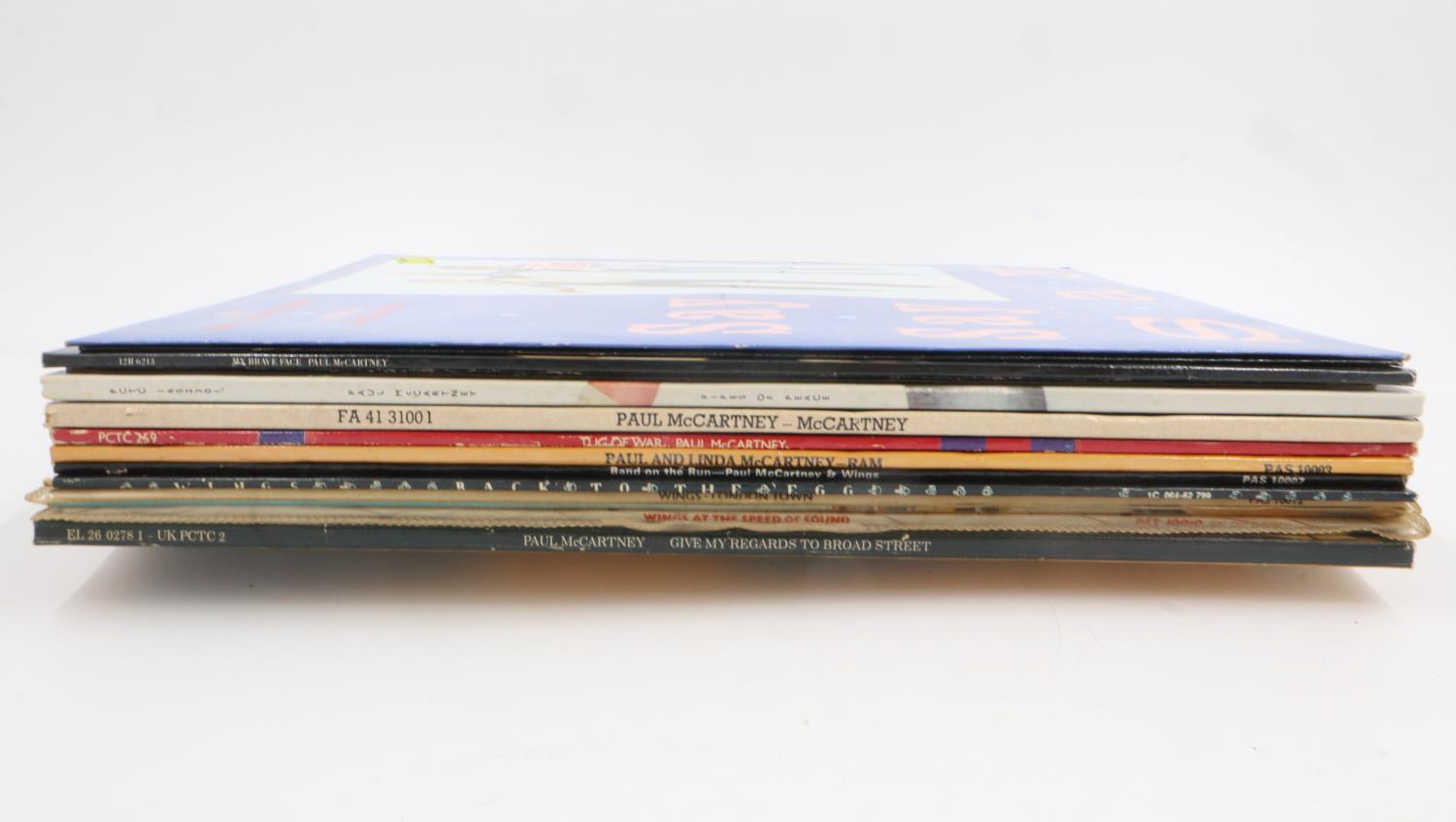 Paul McCartney albums (9), and three 12inch singles. UK P&P Group 2 (£20+VAT for the first lot
