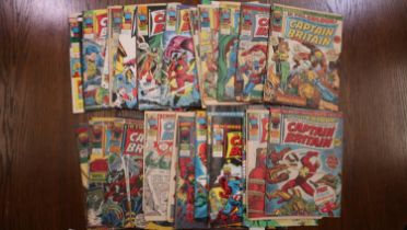 Thirty eight Captain Britain comics. UK P&P Group 2 (£20+VAT for the first lot and £4+VAT for