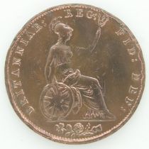 1853 half penny of Queen Victoria - aVF grade with scratches. UK P&P Group 0 (£6+VAT for the first