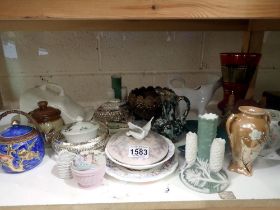 Collection of mixed ceramics. Not available for in-house P&P