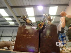 Two boxed Country Artist birds of the world. Not available for in-house P&P