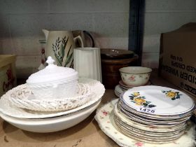 Mixed ceramics including plates. Not available for in-house P&P