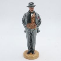 Royal Doulton figurine, Arnold Bennet HN4360, H: 25 cm, no cracks or chips. UK P&P Group 2 (£20+