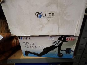Three Elite Deluxe AB rollers in boxes. Not available for in-house P&P