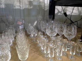 Quantity of mixed drinking glasses, including crystal. Not available for in-house P&P