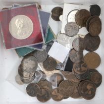 Mixed coins, including boxed Festival of Britain examples. UK P&P Group 1 (£16+VAT for the first lot