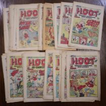 Fifty one 1980s Hoot comics. UK P&P Group 2 (£20+VAT for the first lot and £4+VAT for subsequent