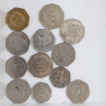 Mixed coins, including some Maltese issues. UK P&P Group 1 (£16+VAT for the first lot and £2+VAT for