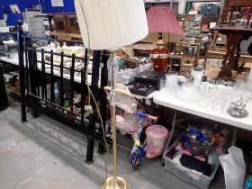 Tall room lamp with shade. Not available for in-house P&P