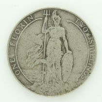 Silver florin of Edward VII - date voided - filler grade. UK P&P Group 0 (£6+VAT for the first lot