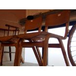 Pair of stacking chairs. Not available for in-house P&P