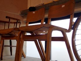 Pair of stacking chairs. Not available for in-house P&P
