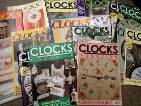 Quantity of 1970's clock magazines. Not available for in-house P&P