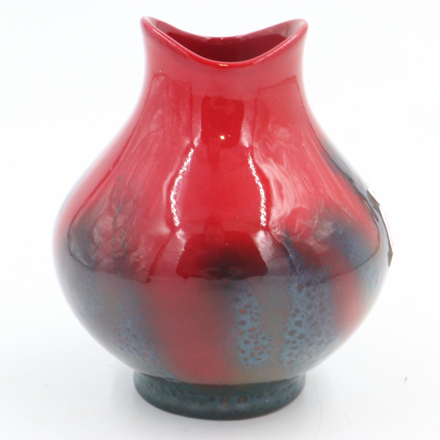 Royal Doulton flambe veined vase, no 1605, H: 11 cm. UK P&P Group 1 (£16+VAT for the first lot
