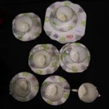 Stanley China tea service in the Art Deco manner. Not available for in-house P&P