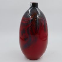 Large Doulton flambe veined vase, no 1622, H: 40 cm. UK P&P Group 2 (£20+VAT for the first lot