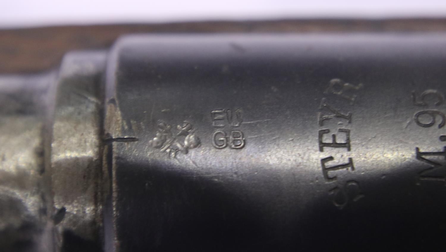 Steyr Mannlicher M95 straight pull service rifle, numbered 9953, deactivated to current EU - Image 5 of 8