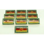 Ten East German DDR Stasi Recognition badges, part of a small hoard found in Berlin. These were worn
