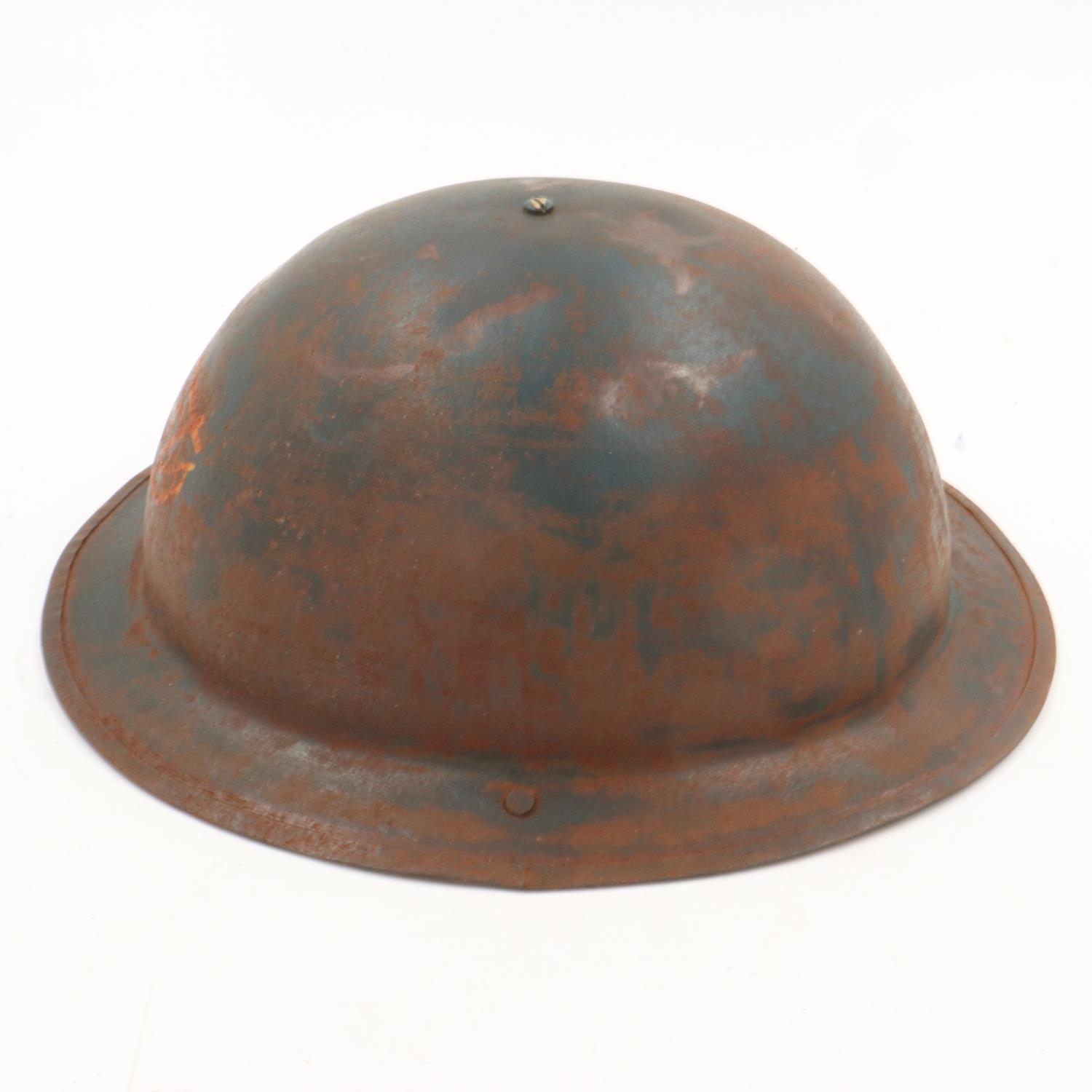 WWII British home front private purchase “Tin Bowler” Helmet for Boots the Chemist Staff. UK P&P - Image 2 of 5