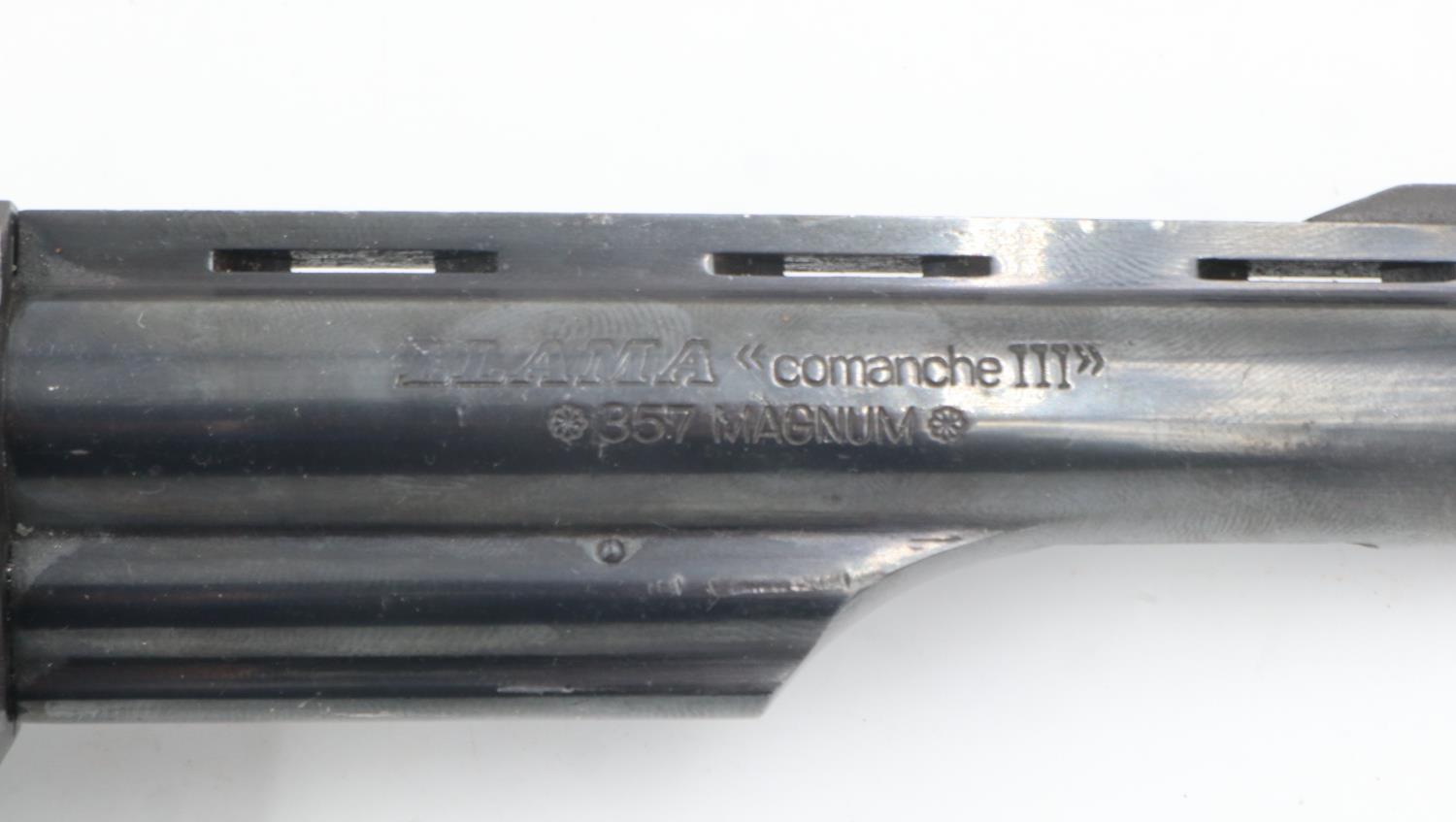 Llama Comanche III 357 Magnum revolver, with EU deactivation certificate no 182181. UK P&P Group - Image 6 of 6