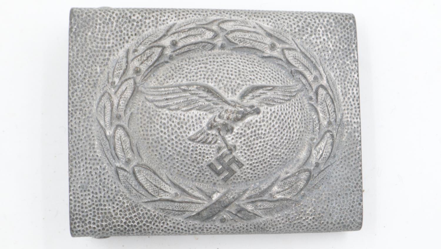 WWII German Luftwaffe enlisted mans/NCO’s buckle, marked CTD for Christian Theodore Dicke,