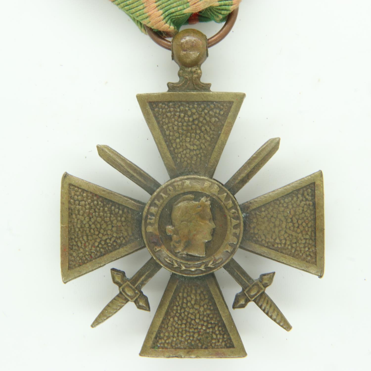 French WWI croix de guerre. UK P&P Group 0 (£6+VAT for the first lot and £1+VAT for subsequent lots)