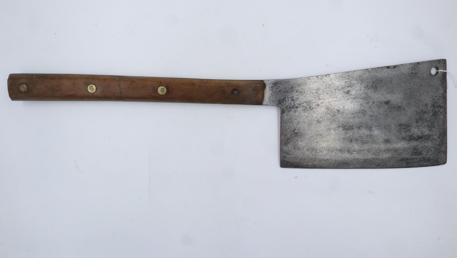 A large vintage butcher's cleaver. UK P&P Group 3 (£30+VAT for the first lot and £8+VAT for