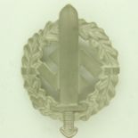 Third Reich 1st Pattern Silver Grade SA Sports Badge, maker Berg & Nolte. UK P&P Group 0 (£6+VAT for