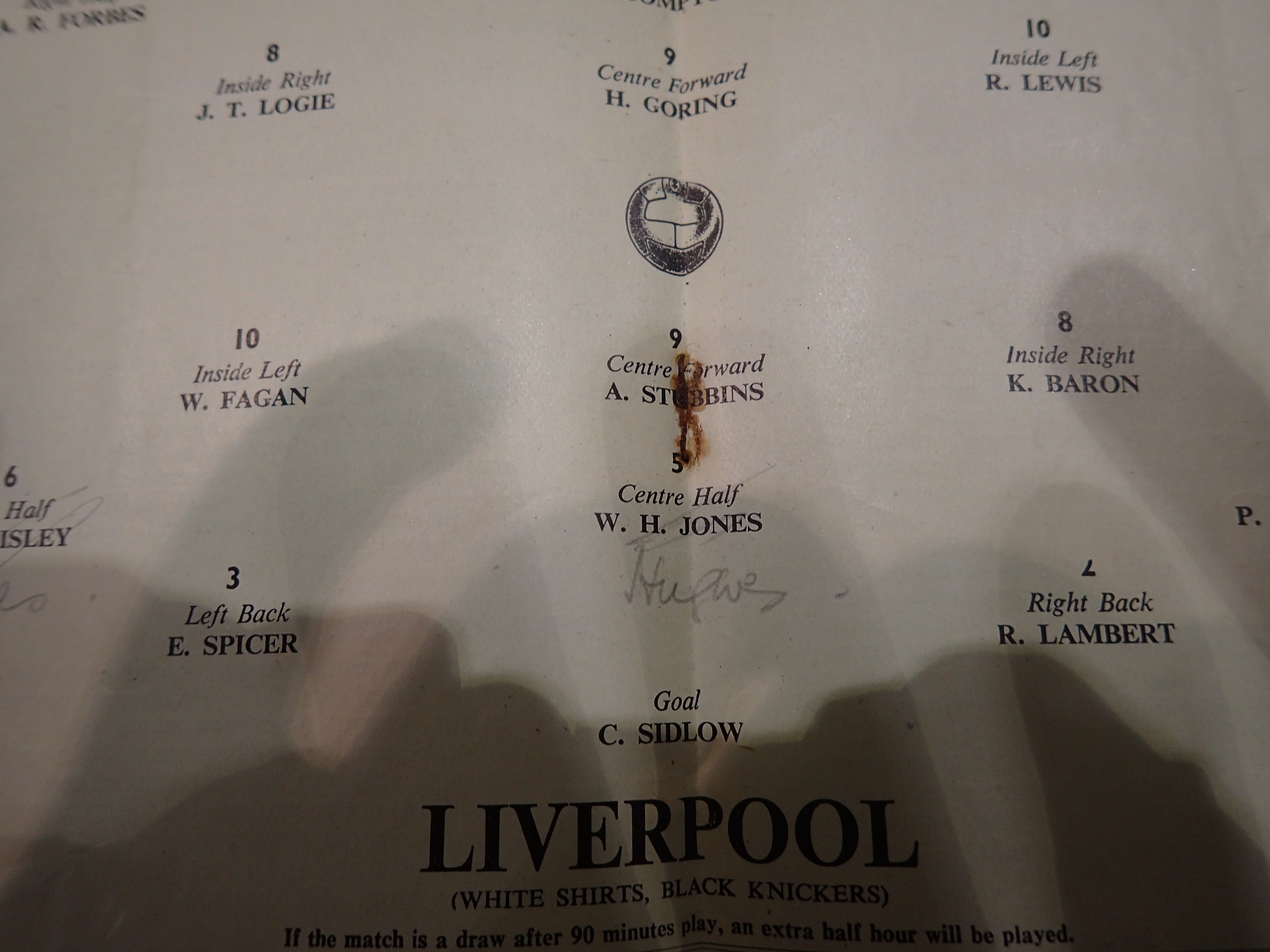 Liverpool FC shareholder, 1950 dinner menu with multiple signatures and a 1950 FA cup final - Image 9 of 10