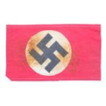 Third Reich NSDAP Arm Band. UK P&P Group 1 (£16+VAT for the first lot and £2+VAT for subsequent