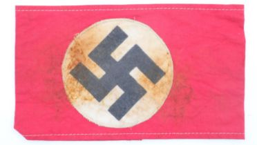 Third Reich NSDAP Arm Band. UK P&P Group 1 (£16+VAT for the first lot and £2+VAT for subsequent