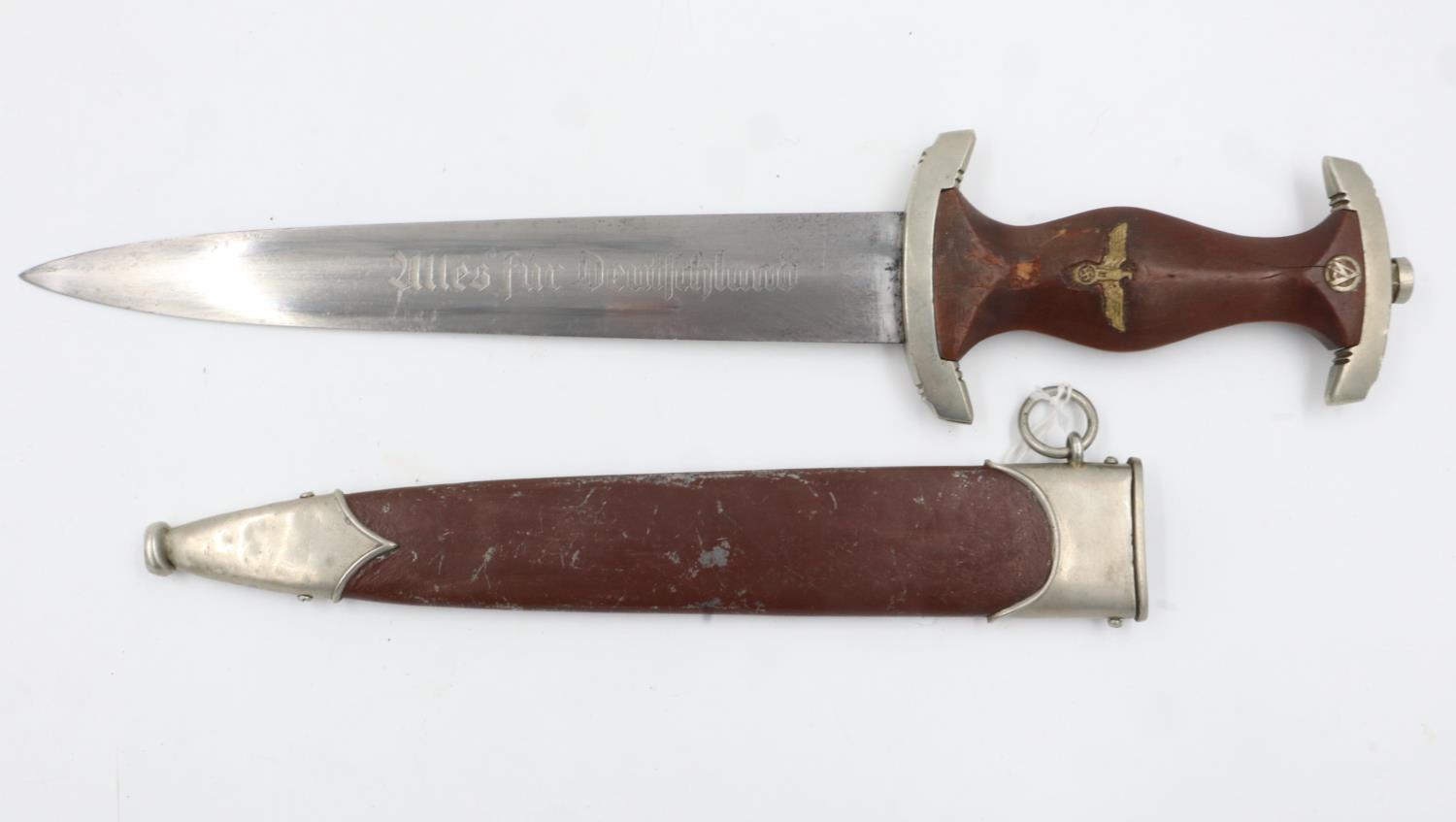 Third Reich SA Dagger with rare 1935 makers mark C. Eppenstien-Sohn. Gruppe Marked Wm for