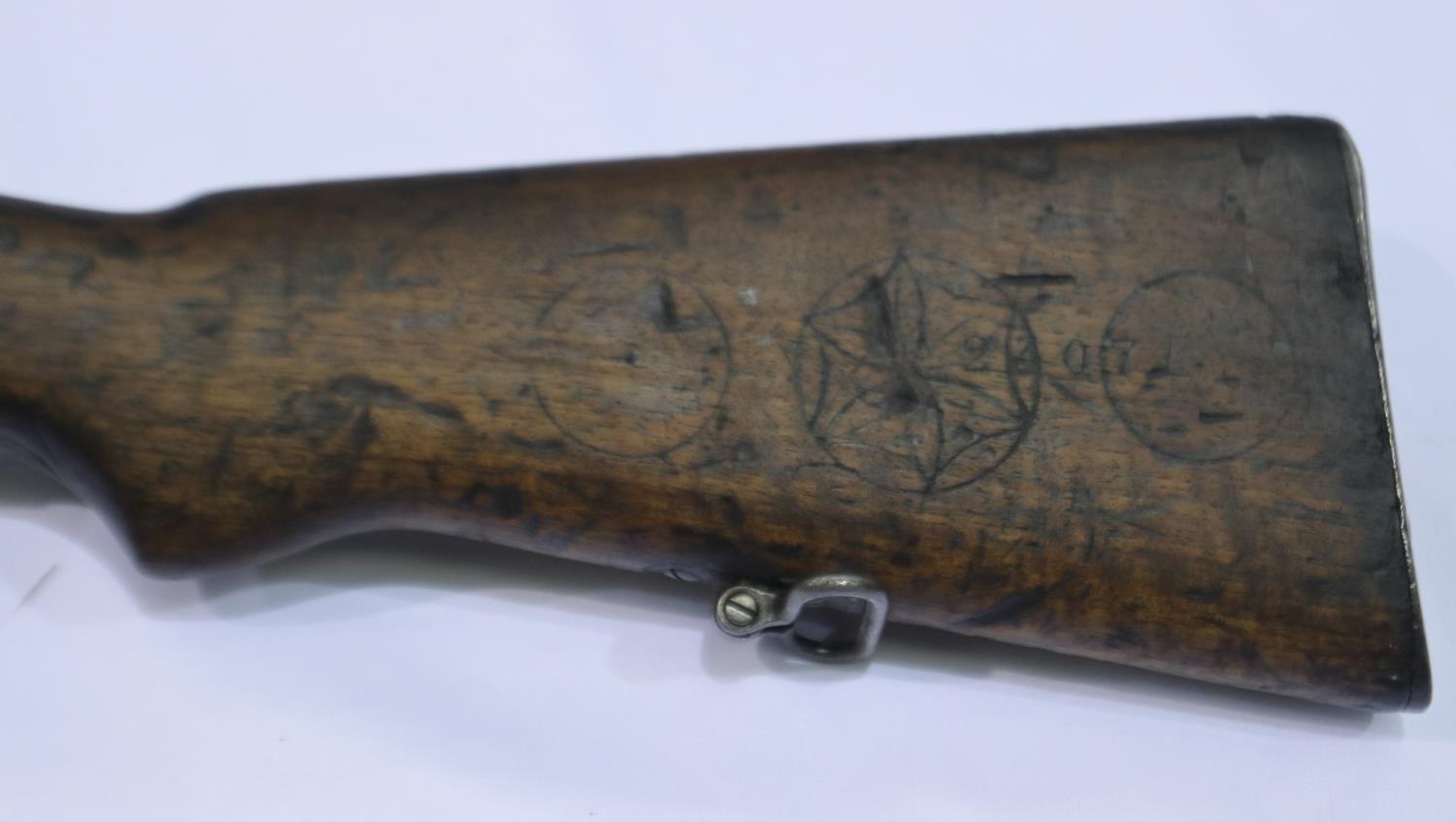 An Austrian Mannlicher M1886 obsolete calibre 11mm bolt-action rifle, bearing Chilean registration - Bild 6 aus 7