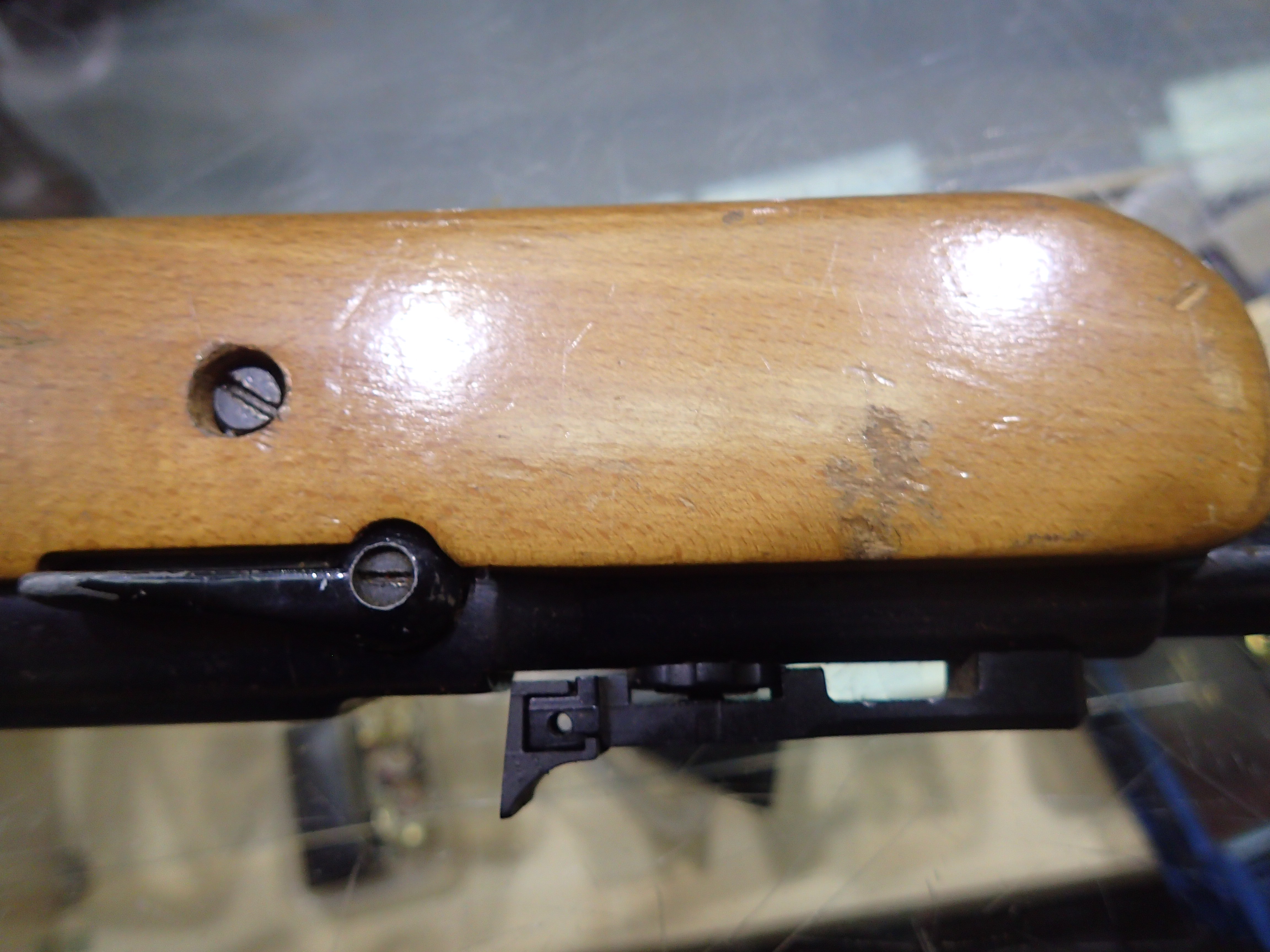 BSA airsporter .22, air rifle. Scratches/knocks to stock throughout, trigger new, barrel has some - Image 5 of 5