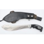 Oakwood survival knife, designed by John "Lofty" Wiseman (former SAS), with leather sheath and