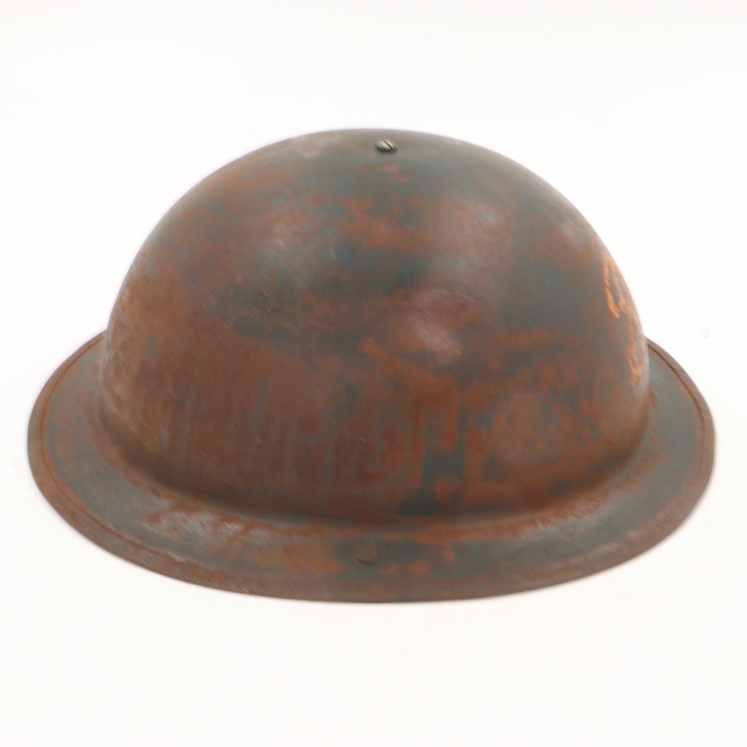 WWII British home front private purchase “Tin Bowler” Helmet for Boots the Chemist Staff. UK P&P - Image 4 of 5