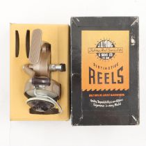Boxed J W Young, Ambidex fixed spool fishing reel. UK P&P Group 1 (£16+VAT for the first lot and £