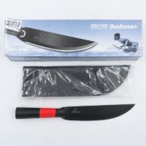 Bushman cold steel survival knife, model 95BUSS, with canvas sheath, boxed. UK P&P Group 2 (£20+