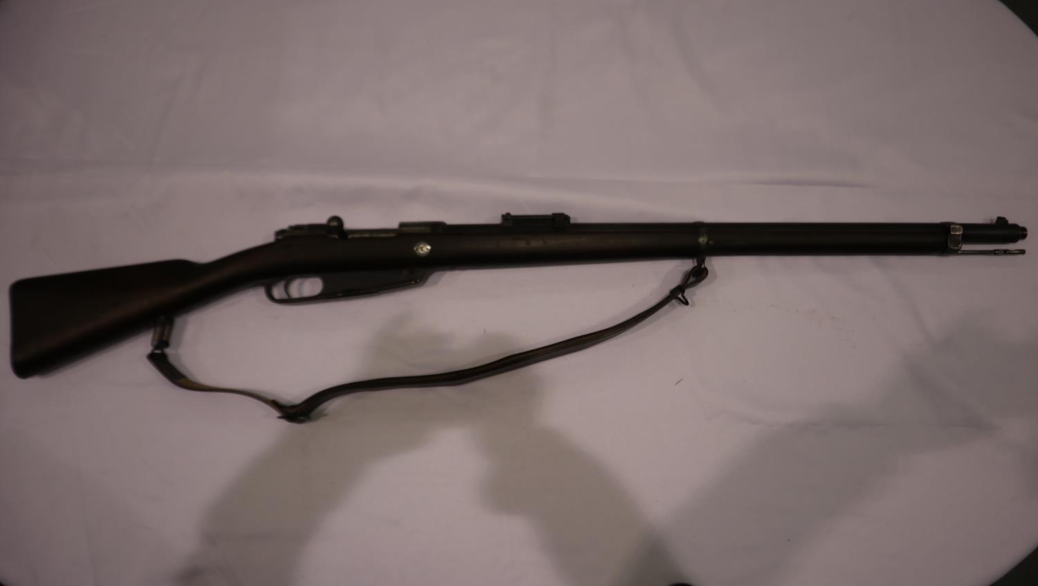 German commission Gewehr M1890 rifle, marked for Amburg, well preserved stock and later sling,