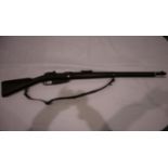 German commission Gewehr M1890 rifle, marked for Amburg, well preserved stock and later sling,