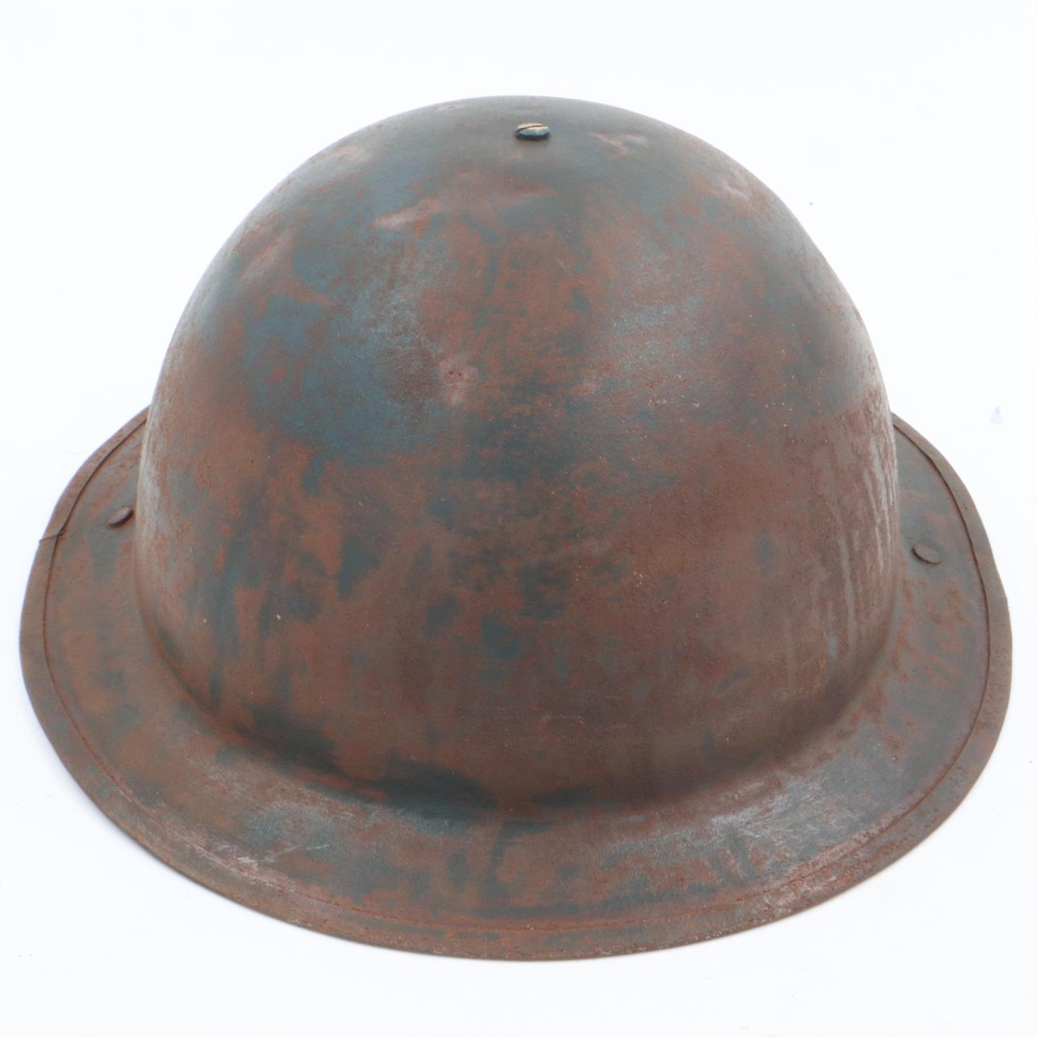 WWII British home front private purchase “Tin Bowler” Helmet for Boots the Chemist Staff. UK P&P - Image 3 of 5