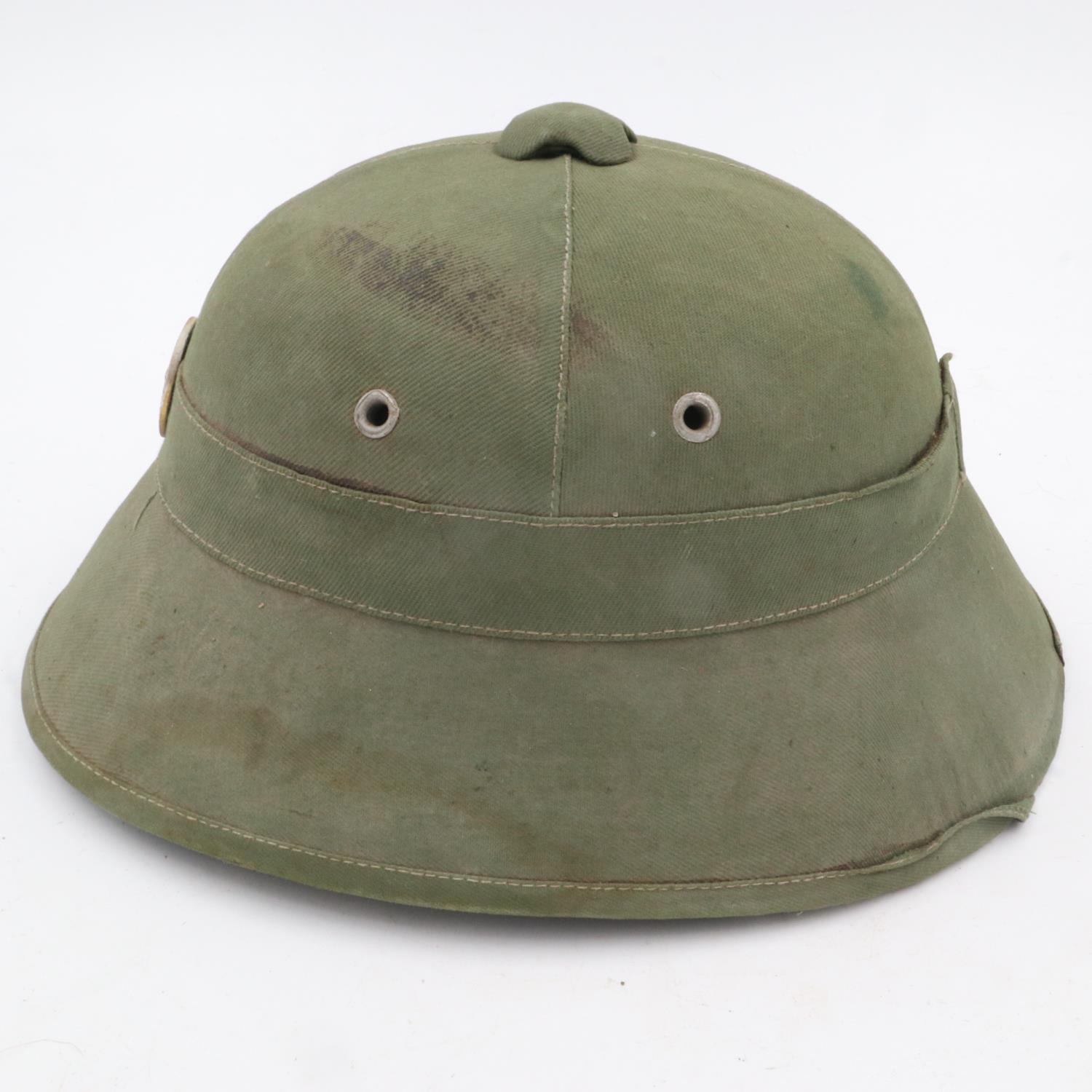 Scarce Indo-China period Vietnamese Viet-Minh Helmet circa 1950’s. These are a slightly different - Image 2 of 5