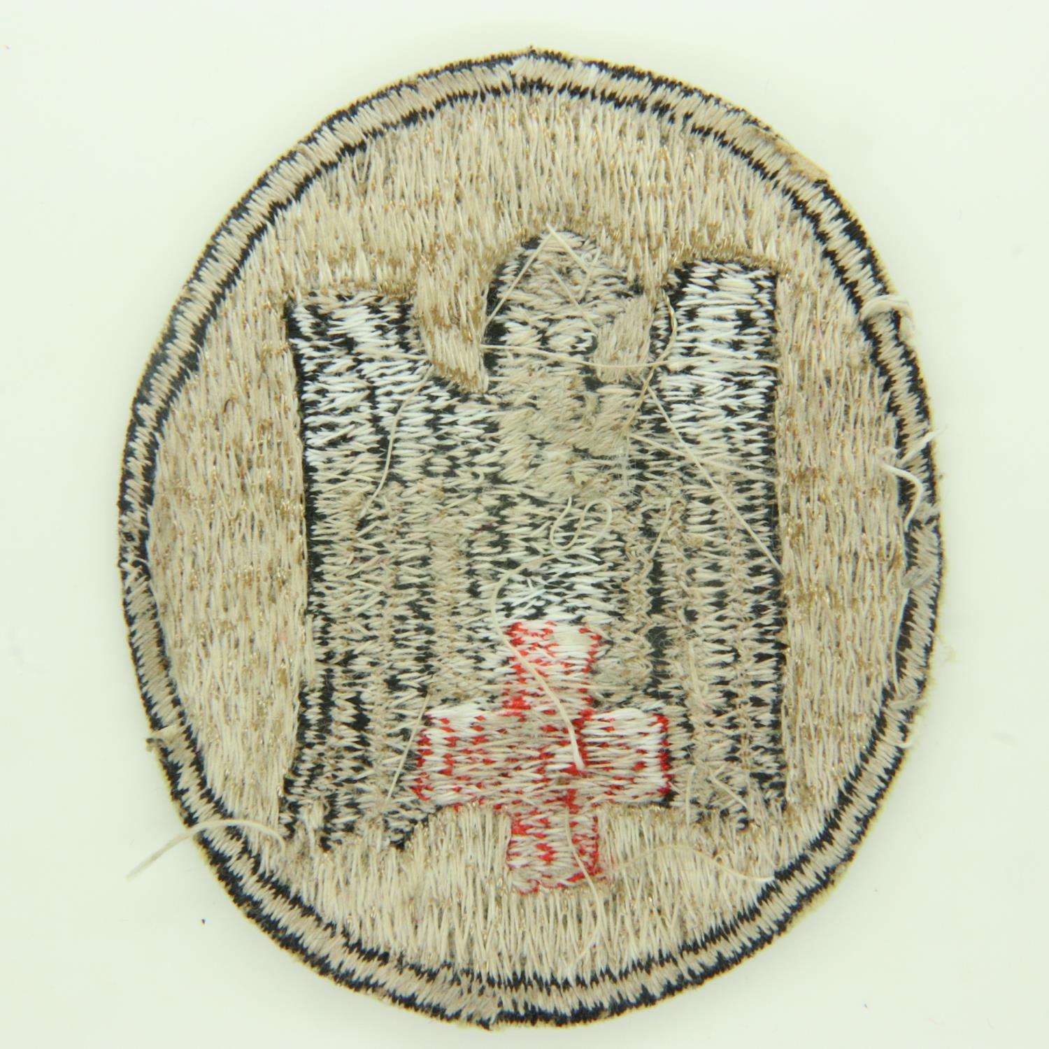 WWII German DRK (Red Cross) Sports Vest Patch. Most likely locally made. UK P&P Group 0 (£6+VAT - Image 2 of 2