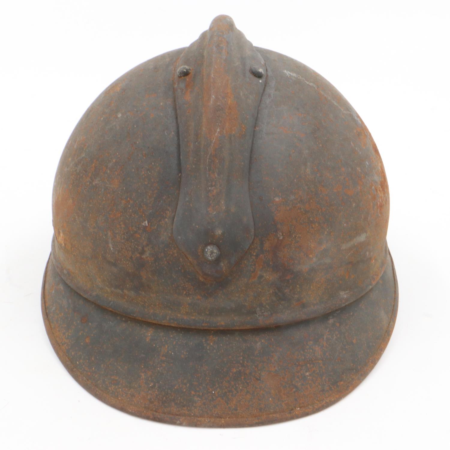 WWI French 1915 model infantry Casque Adriane helmet and liner. Somme barn find. UK P&P Group 2 (£ - Image 3 of 5