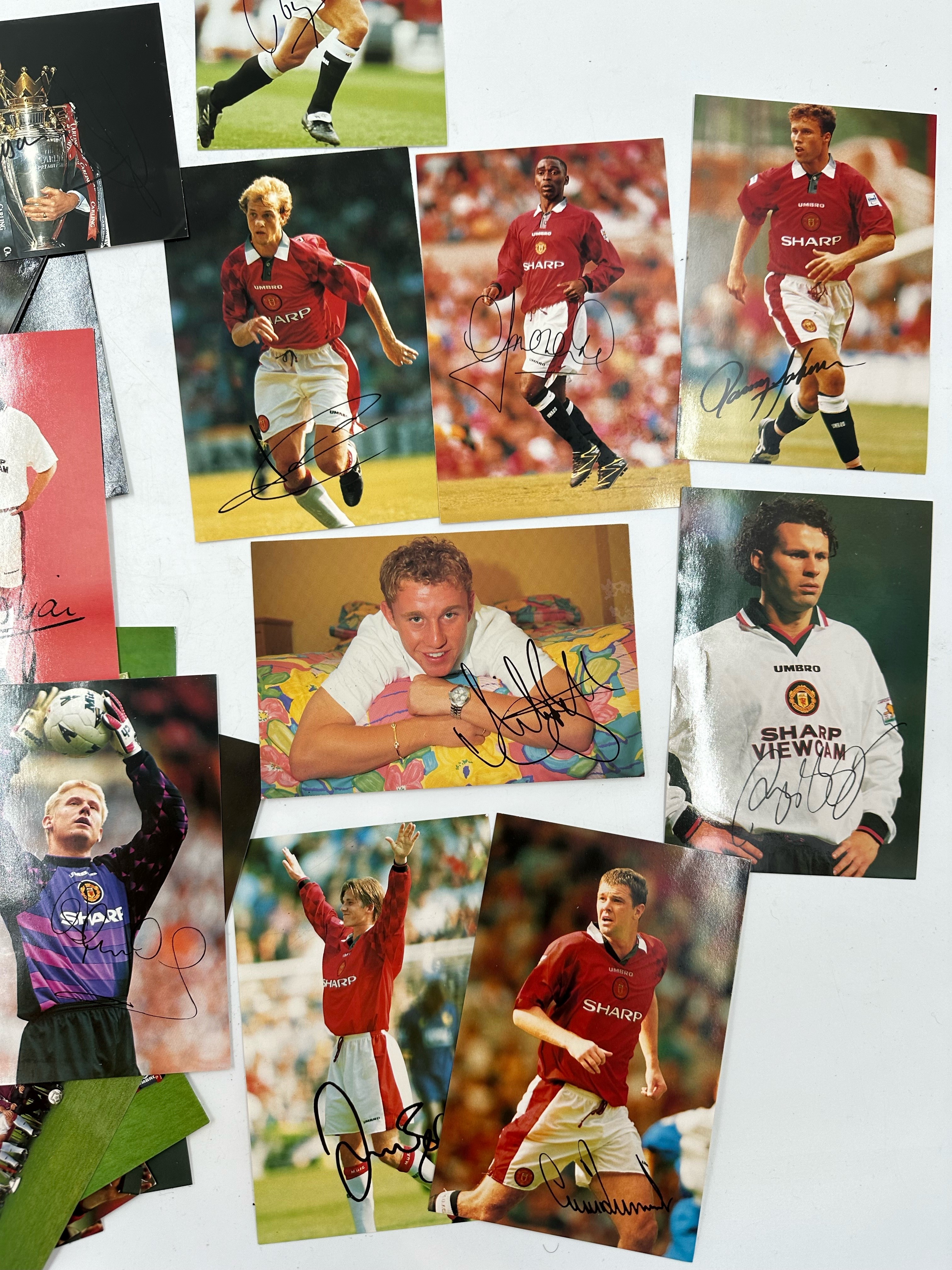 Collection of mixed Manchester United Football Club pictures, some are signed. and a signed copy - Image 4 of 5